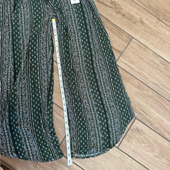 NWT Green Boho Flowy Pants - Picture 4 of 6
